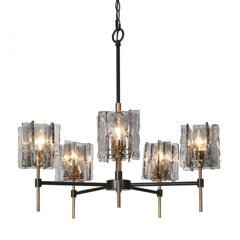 Willa Arlo™ Interiors Quitman 5 - Light Wagon Wheel Chandelier ...